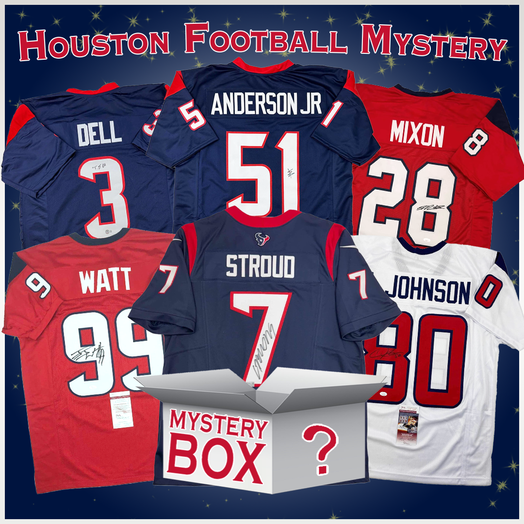 Autographed/Signed Houston Football Jersey Mystery Box with PSA JSA or Beckett COA