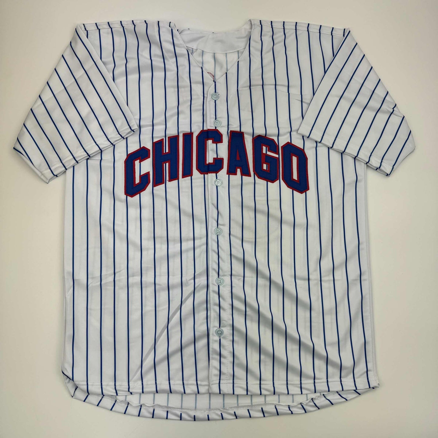 Autographed/Signed Kerry Wood 98 ROY Chicago Pinstripe Baseball Jersey Beckett BAS COA