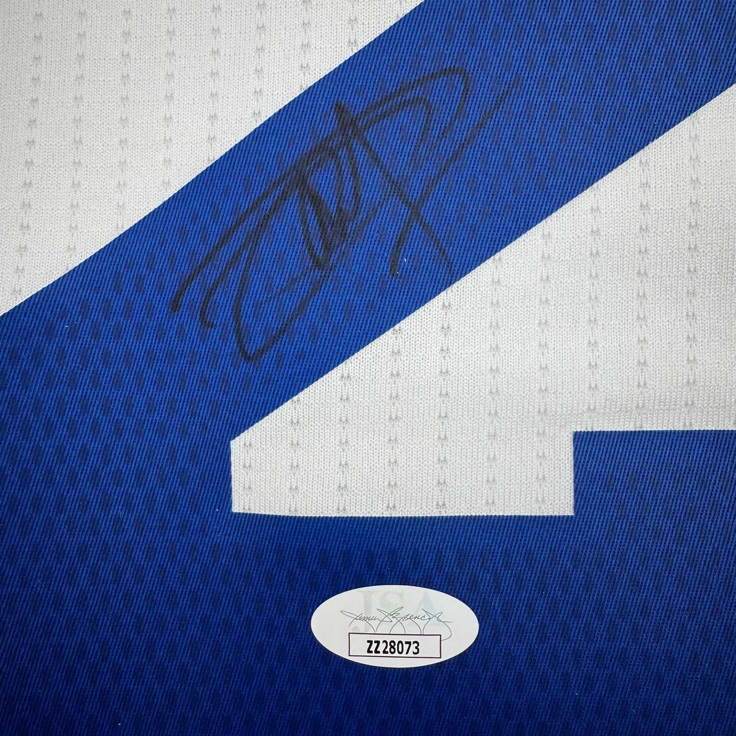 Autographed/Signed Joel Embiid Philadelphia White Basketball Jersey JSA COA