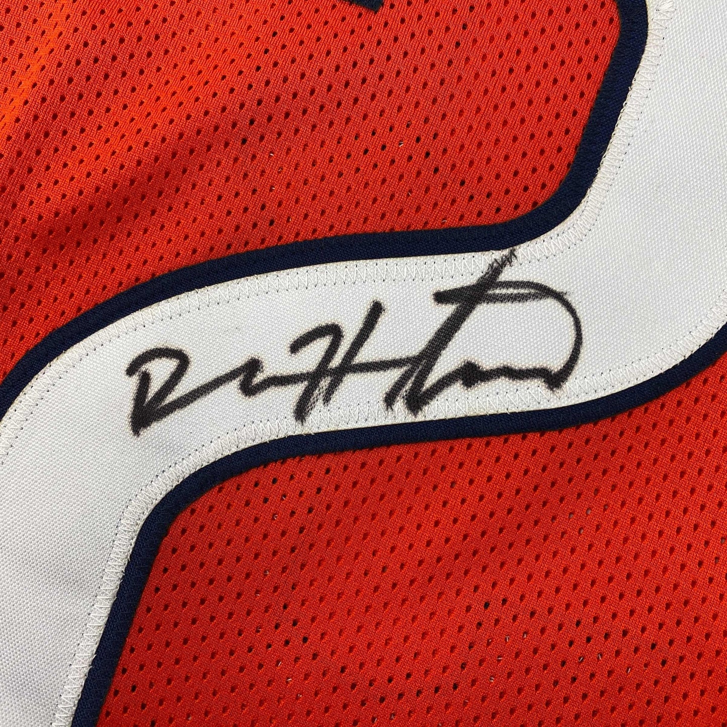 Autographed/Signed Devin Hester Chicago Orange Football Jersey JSA COA