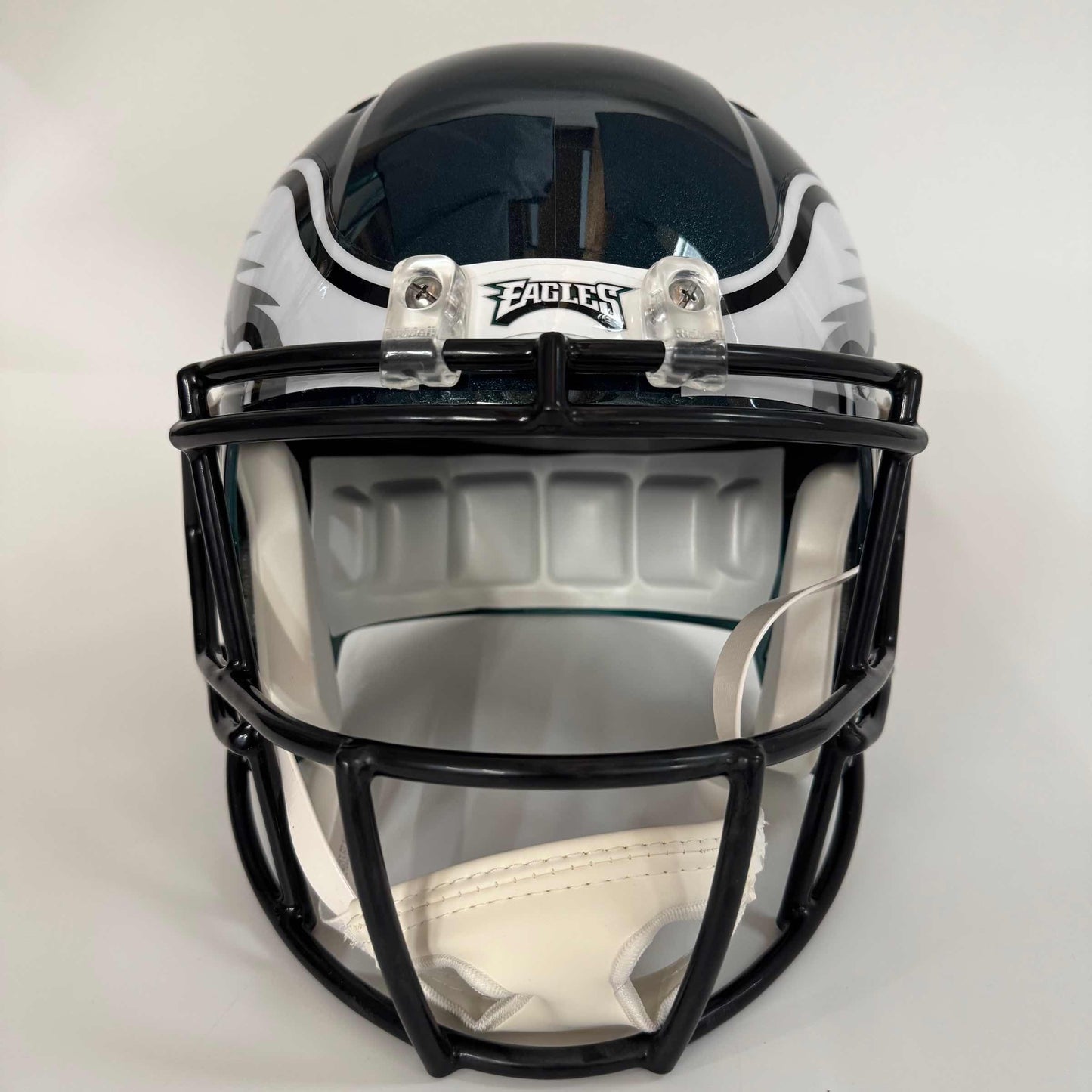 Autographed/Signed Jason Kelce Philadelphia Eagles Full Size FS F/S Replica Football Helmet PSA COA