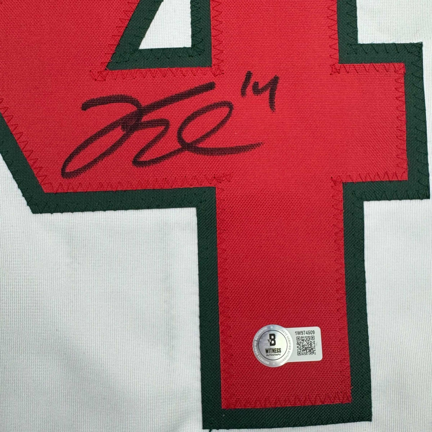 Autographed/Signed Joel Eriksson Ek Minnesota White Hockey Jersey Beckett BAS COA