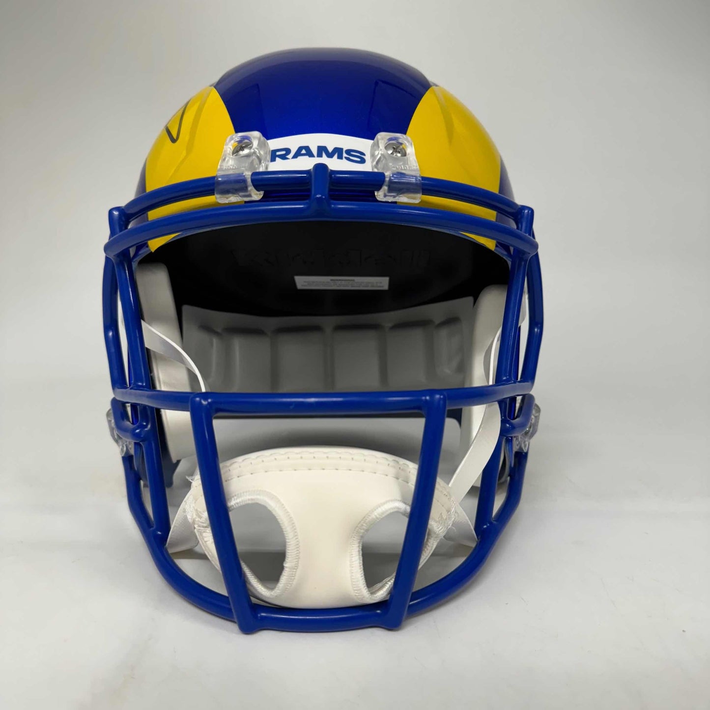 Autographed/Signed Aaron Donald Los Angeles Rams Full Size F/S Football Helmet Beckett COA