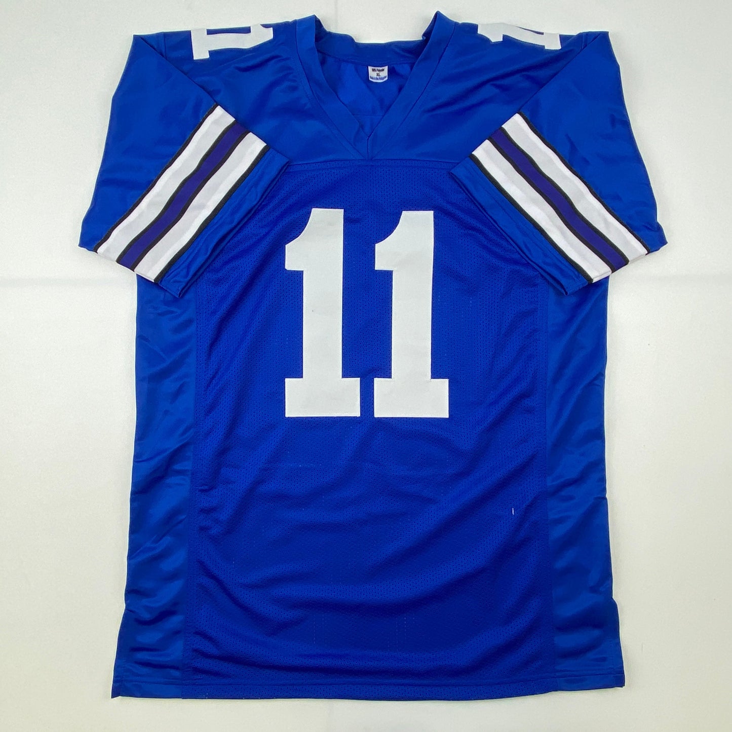 Autographed/Signed Danny White Dallas Retro Blue Football Jersey JSA COA