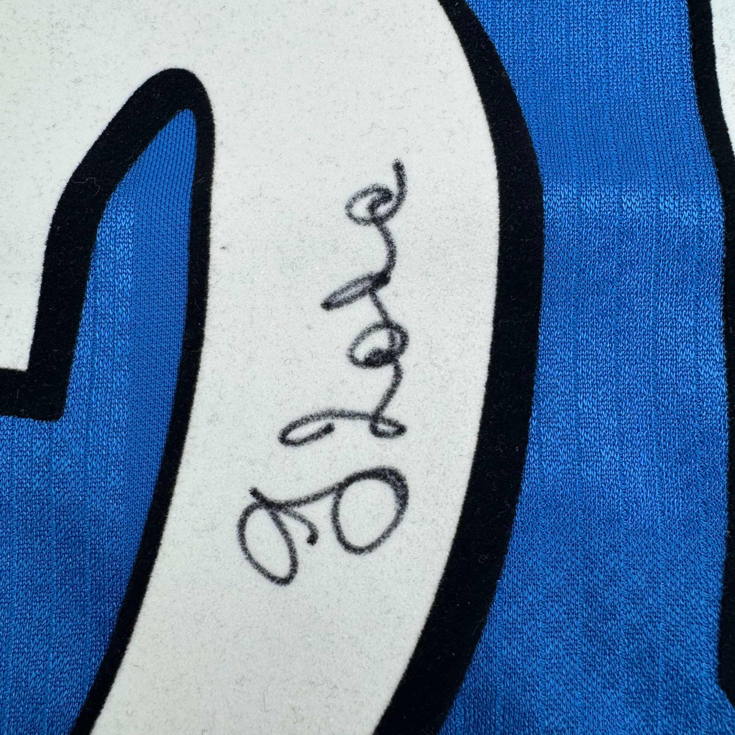 Framed Autographed/Signed Gianfranco Zola 35x39 Chelsea FC Blue Soccer Futbol Jersey Beckett BAS COA
