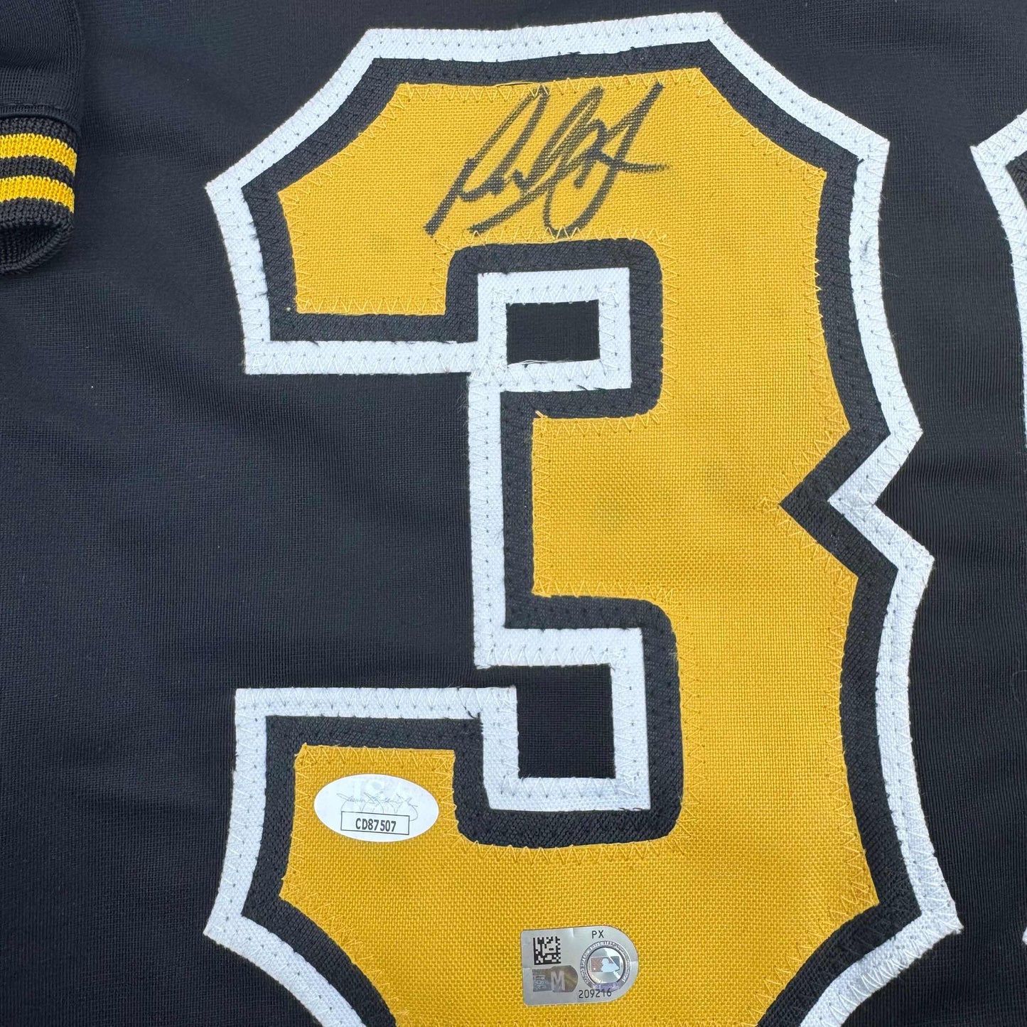 Autographed/Signed Paul Skenes Pittsburgh Black Baseball Jersey JSA COA