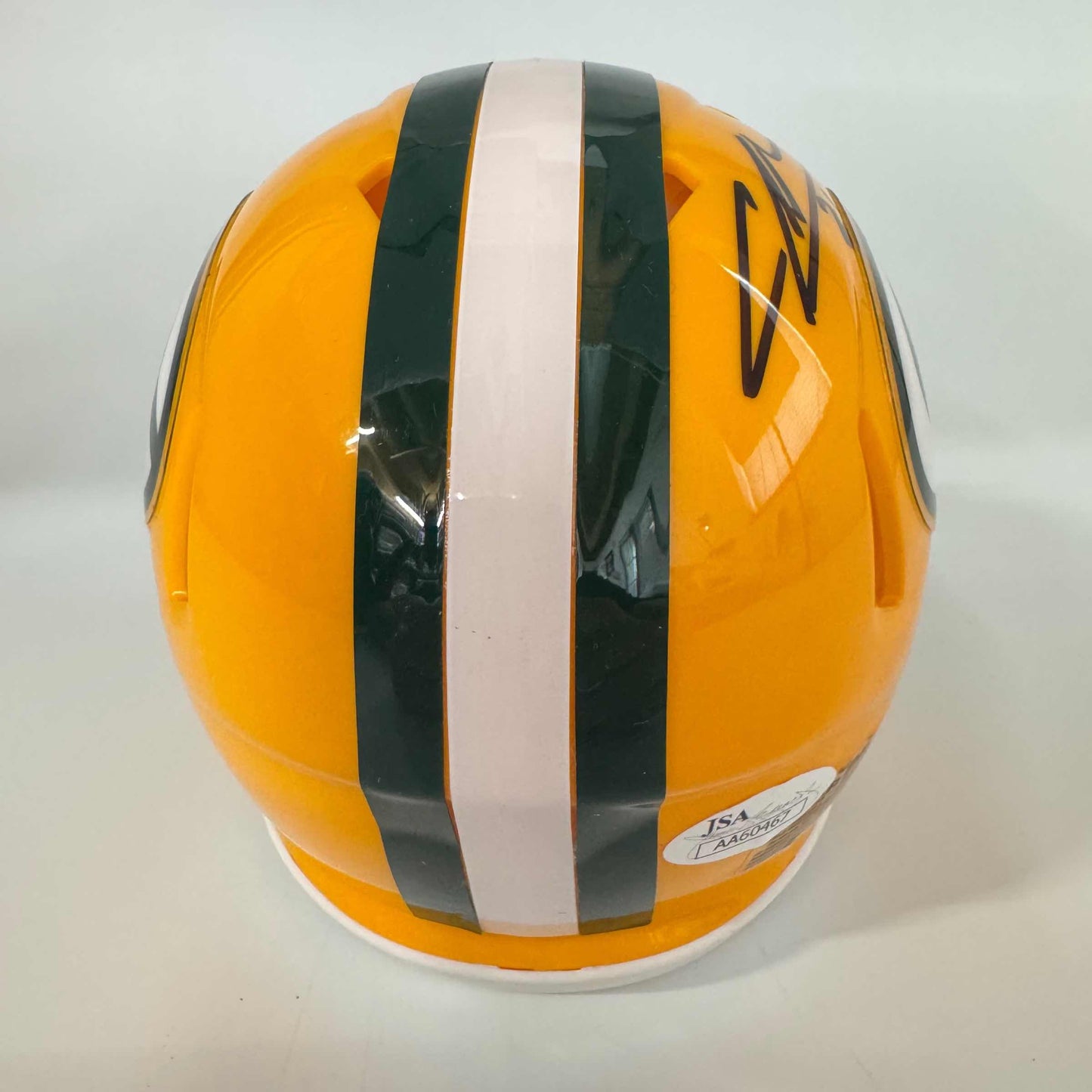Autographed/Signed Charles Woodson Green Bay Packers Football Speed Mini Helmet JSA COA