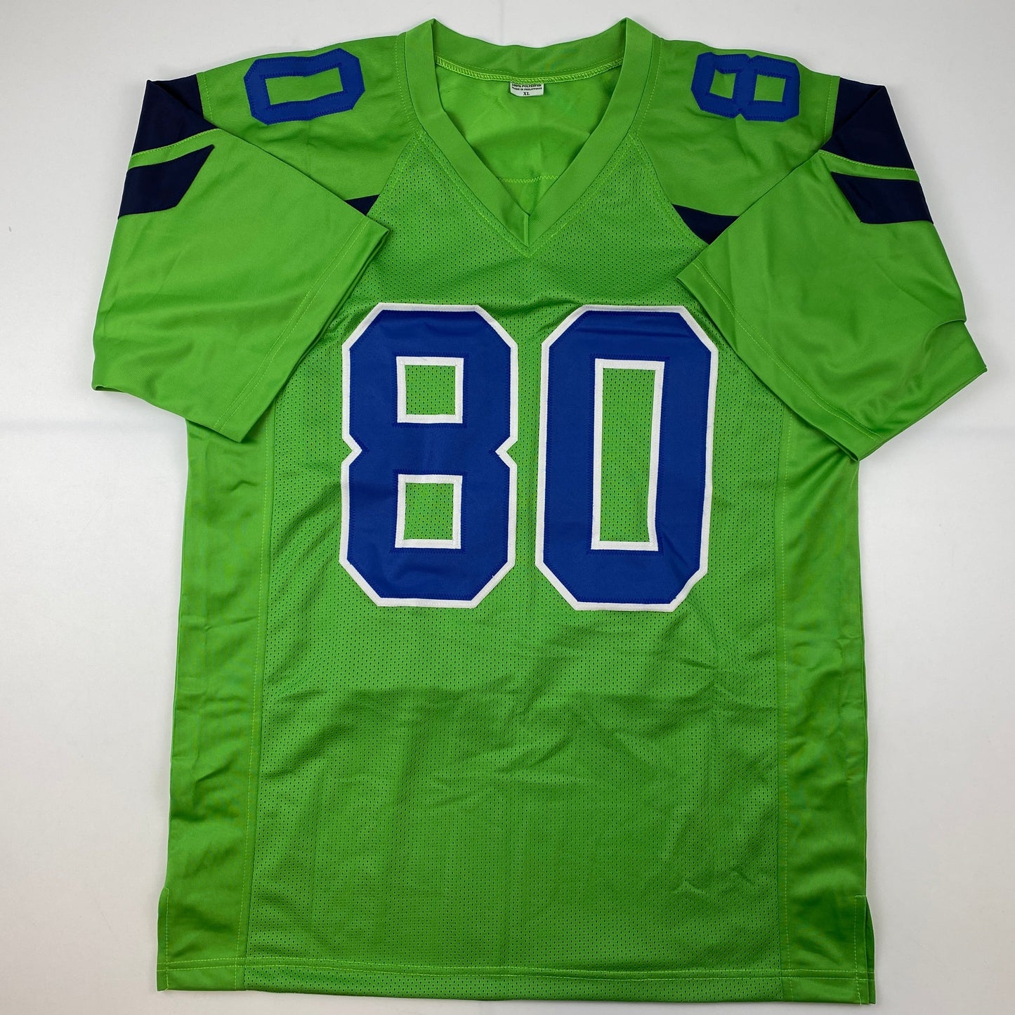 Autographed/Signed Steve Largent Seattle Green Football Jersey PSA/DNA COA