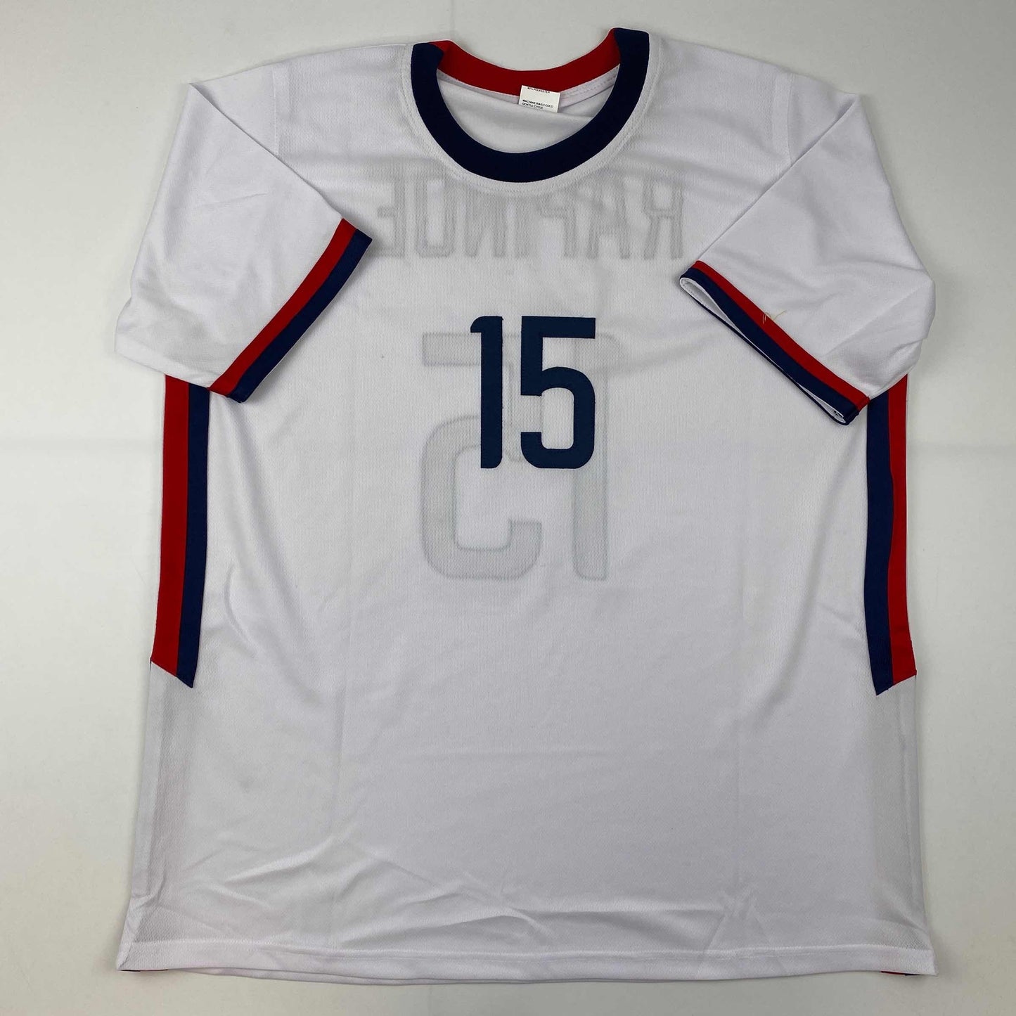 Autographed/Signed Megan Rapinoe White Soccer Team USA United States World Cup Jersey JSA COA