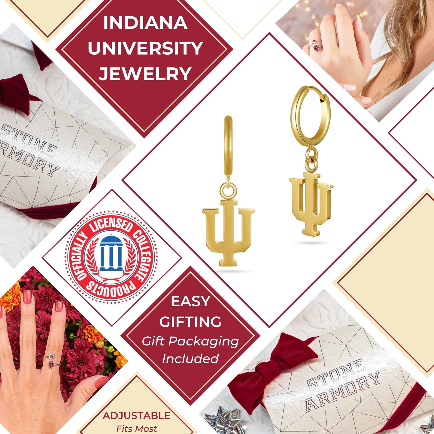 Indiana Hoosiers Earrings