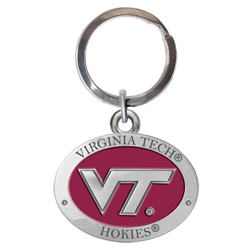 Virginia Tech University VT Logo Keychain