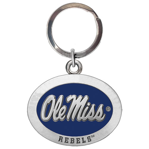 University of Mississippi "Ole Miss" Blue Logo Key Chain