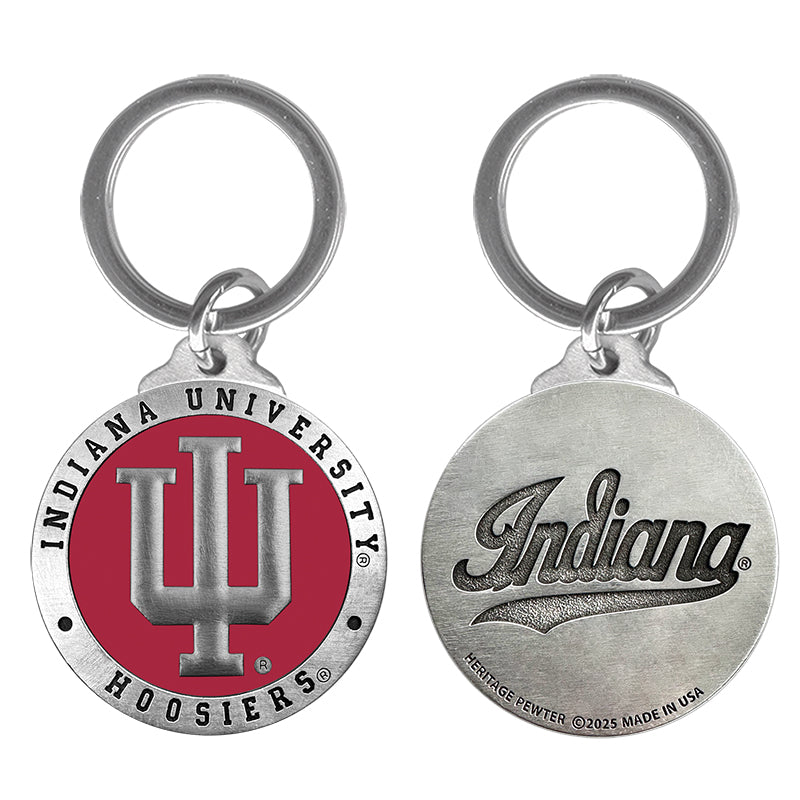 Indiana University Key Chain w/ Backtext