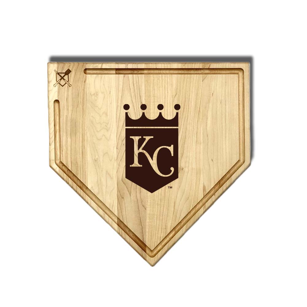 Kansas City Royals Home Plate Cutting Boards | Multiple Sizes | Multiple Designs