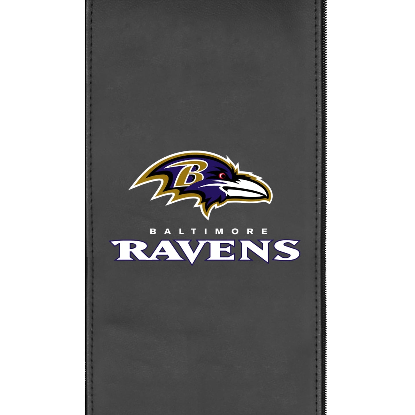 Silver Loveseat with Baltimore Ravens Secondary Logo