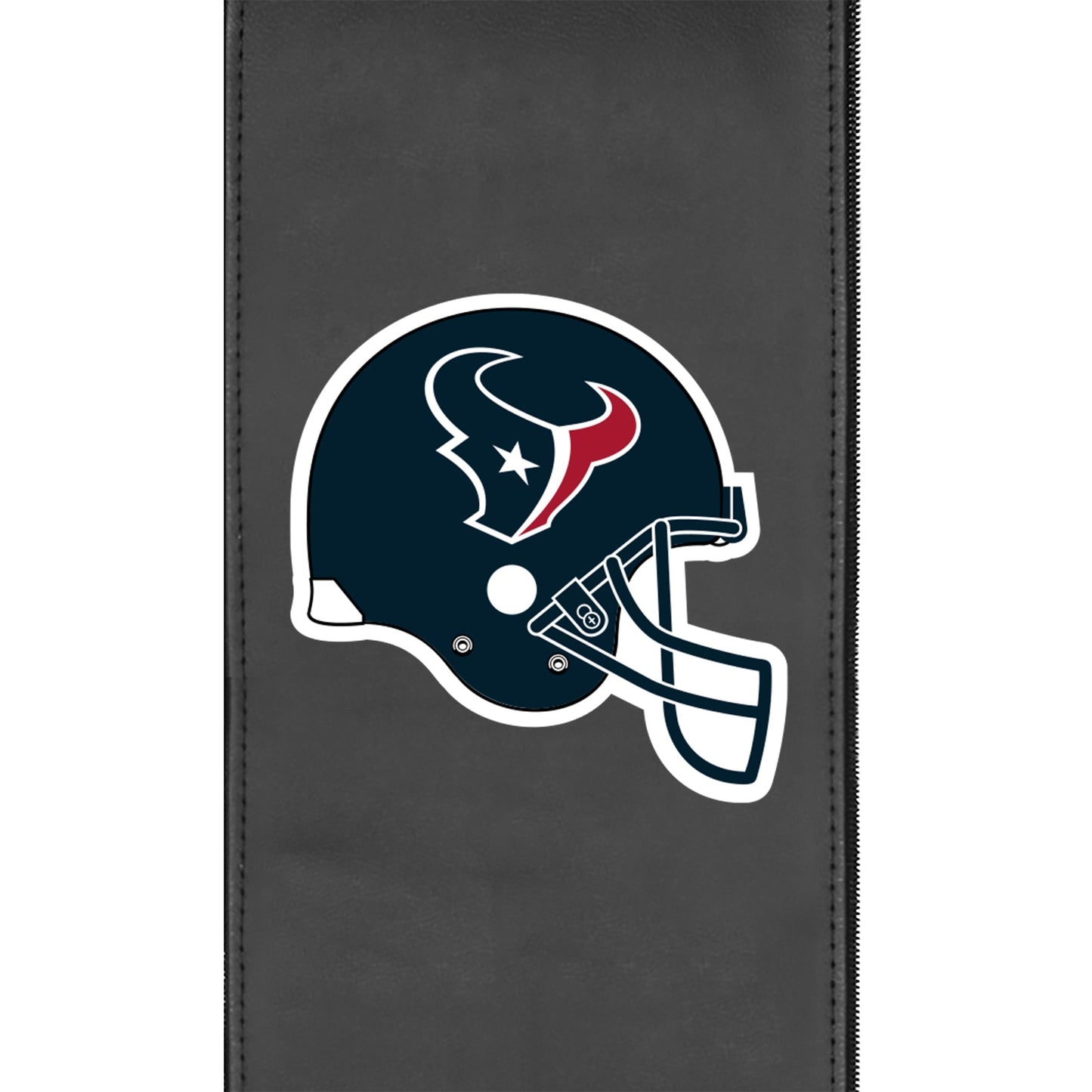 Silver Loveseat with Houston Texans Helmet Logo