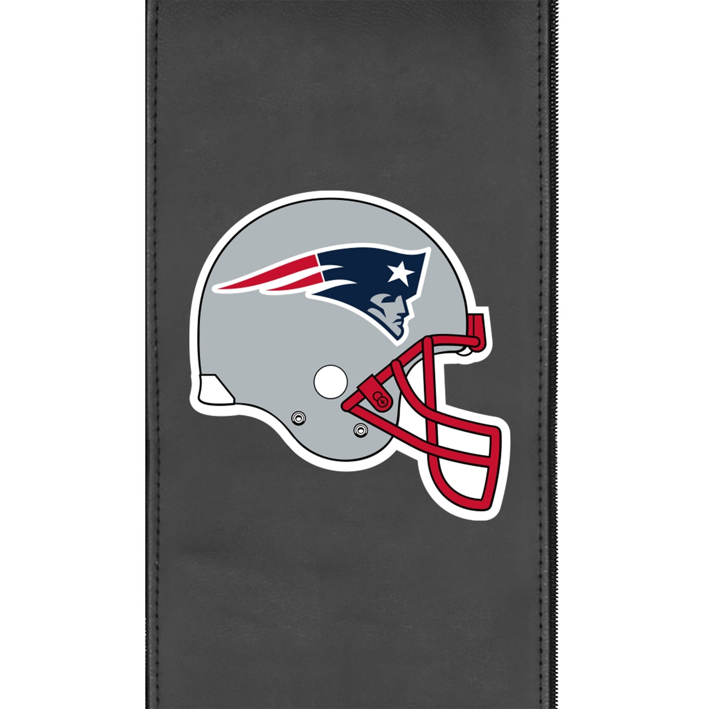 Silver Club Chair with New England Patriots Helmet Logo