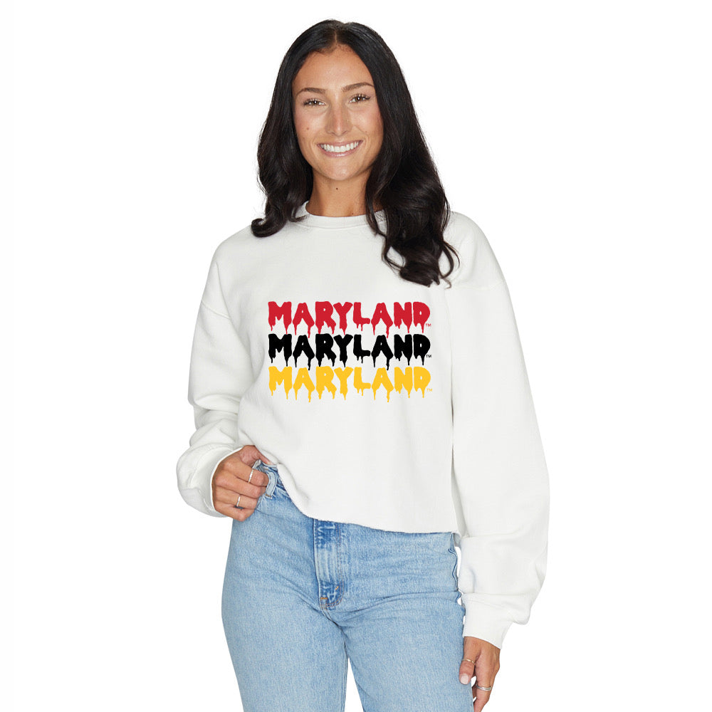 Maryland Terps Drip Crewneck