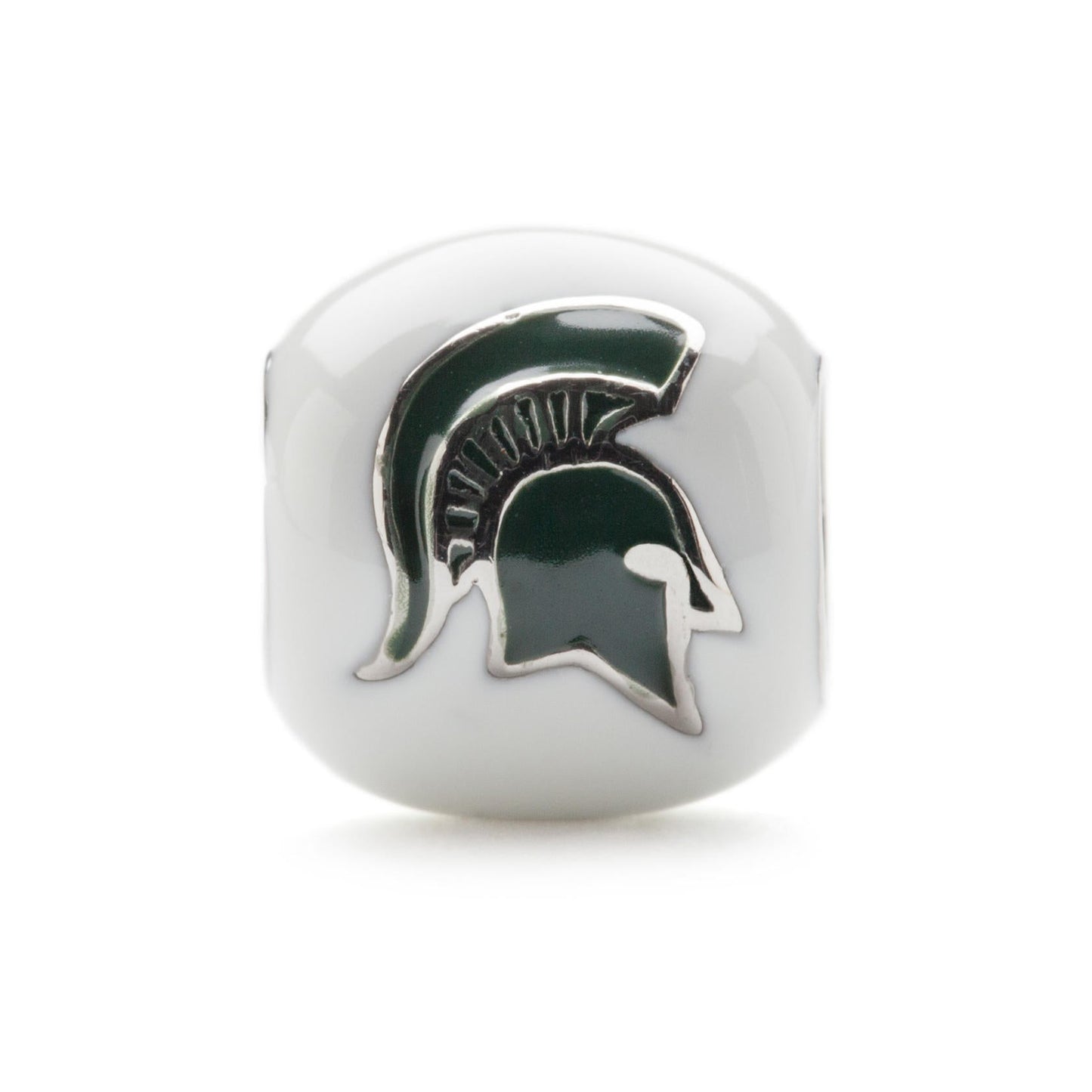 Michigan State Bead White