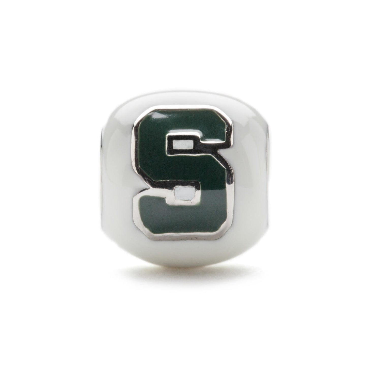 Michigan State Bead White