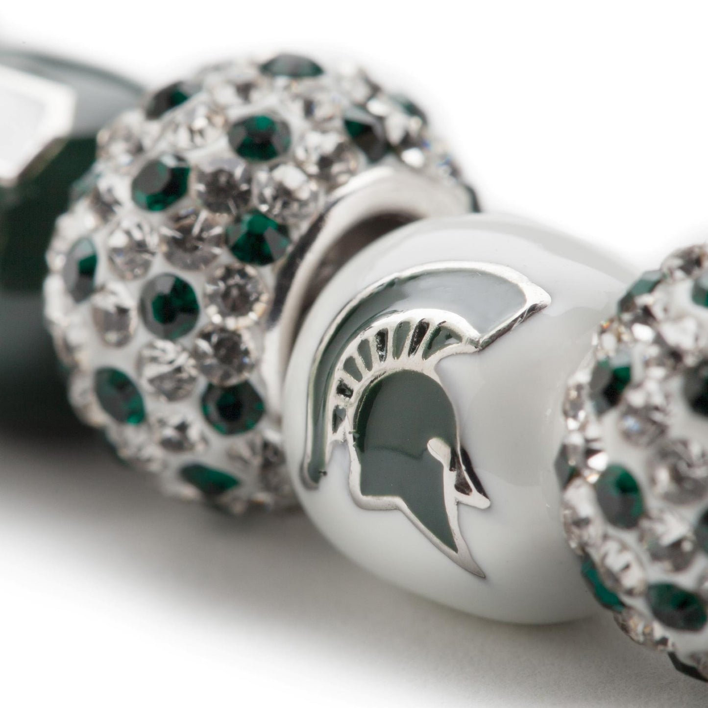 Michigan State Bead White
