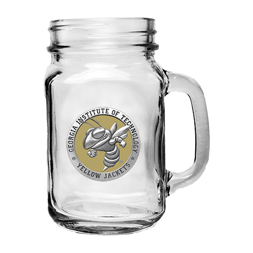 Georgia Tech Buzz Logo Mason Jar Mug