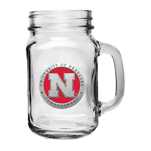 University of Nebraska Mason Jar Mug