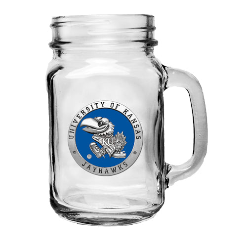 University of Kansas Mason Jar Mug