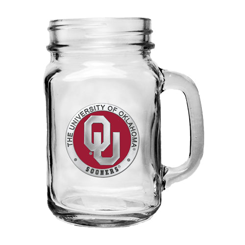University of Oklahoma Mason Jar Mug