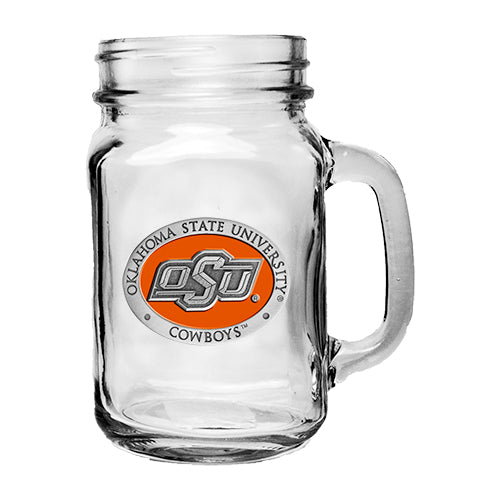 Oklahoma State University Mason Jar Mug
