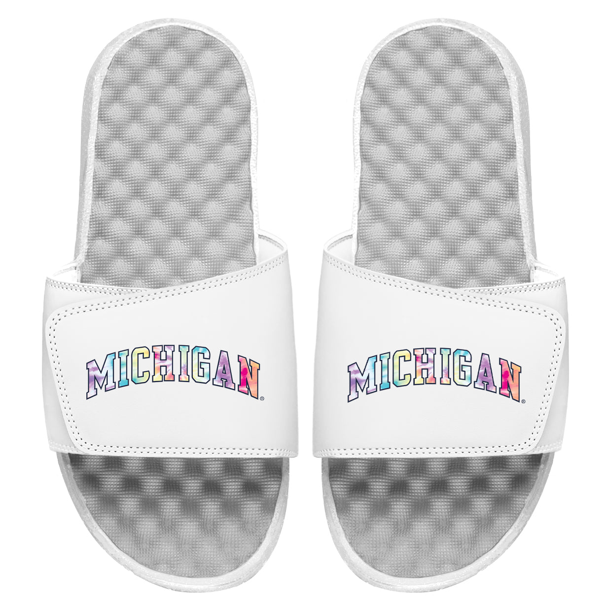 Michigan Tie Dye Slides
