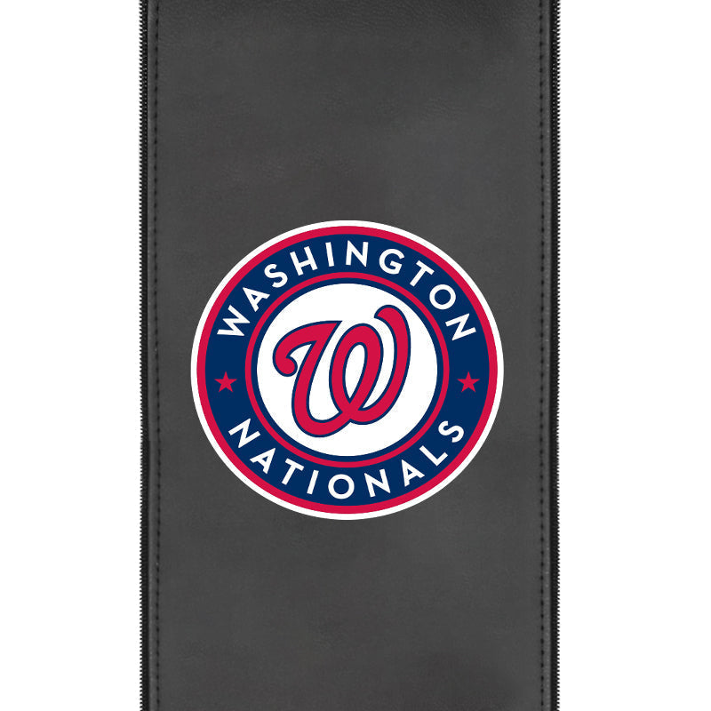 Silver Sofa with Washington Nationals Logo