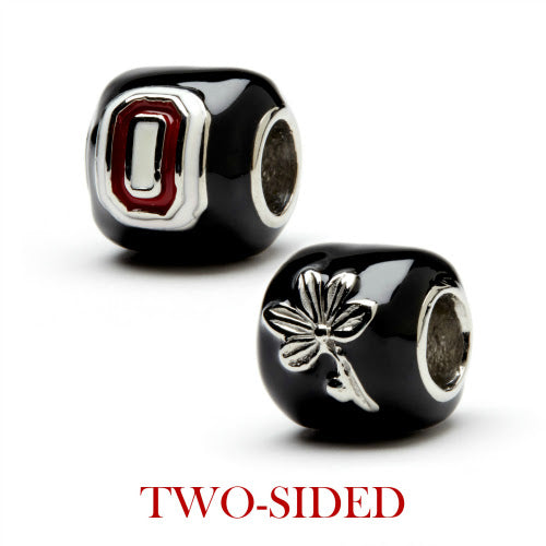 Ohio State 2-Sided Bead Charm - Black