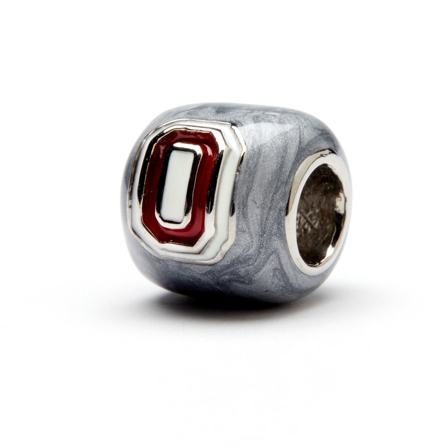 Ohio State 2-Sided Bead Charm - Grey