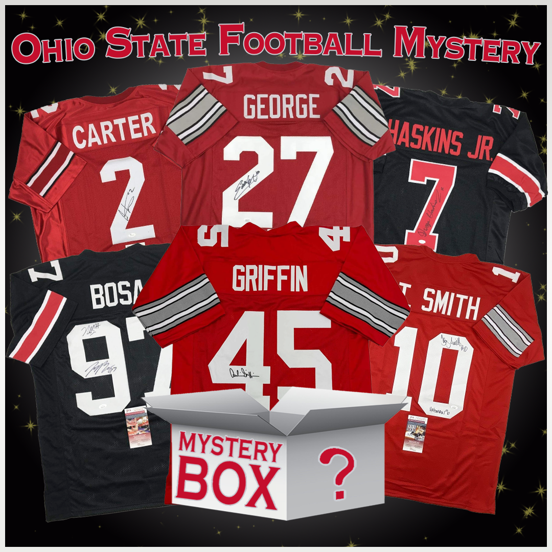 Autographed/Signed Ohio State University College Football Jersey Mystery Box with PSA JSA or Beckett COA