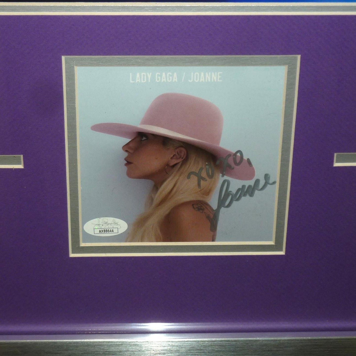 Lady Gaga Autographed Deluxe Framed Joanne CD Piece - JSA