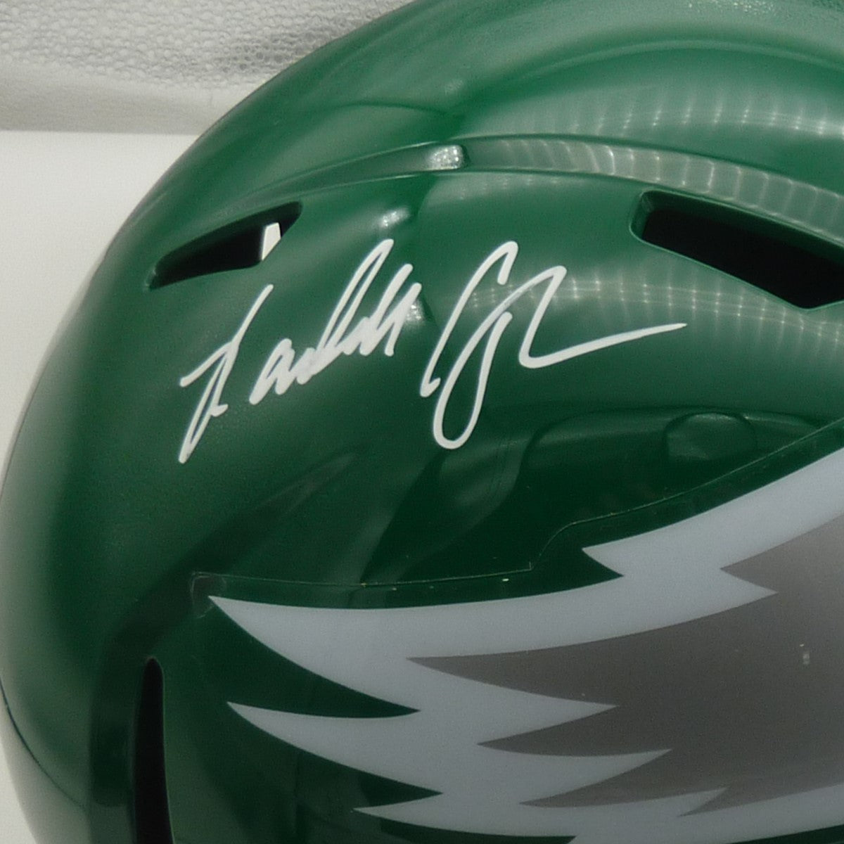 Randall Cunningham Autographed Philadelphia Eagles Deluxe Full-Size Replica Helmet - Beckett