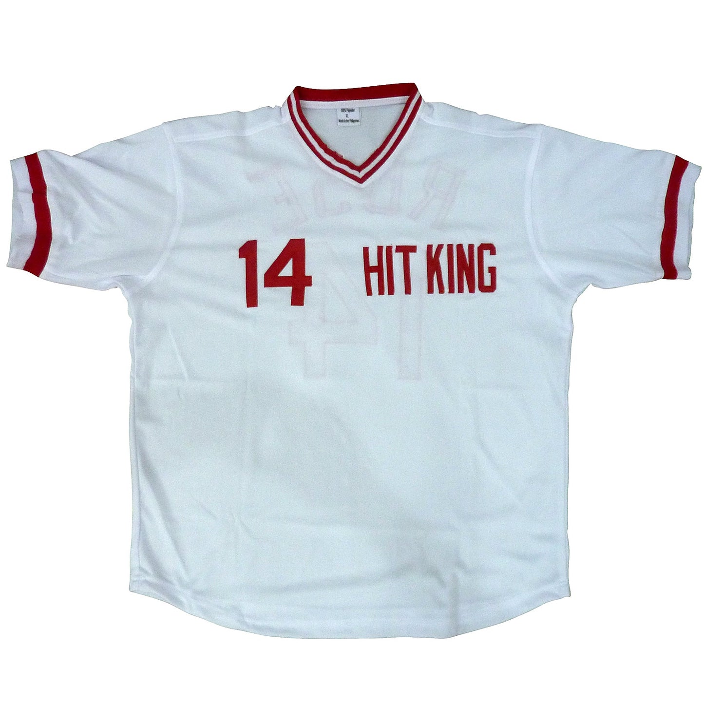 Pete Rose Autographed Cincinnati (White #14) Custom Jersey w/ "4256" - JSA