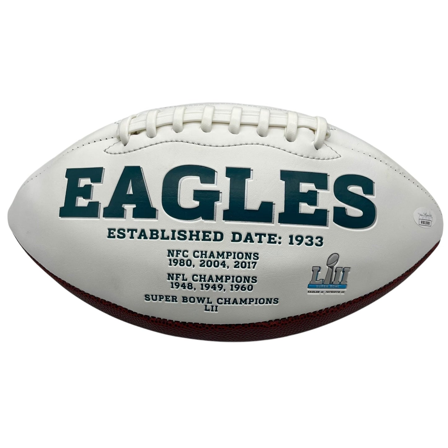 Vince Papale Autographed Philadelphia Eagles Logo Football w/ Multiple Inscriptions