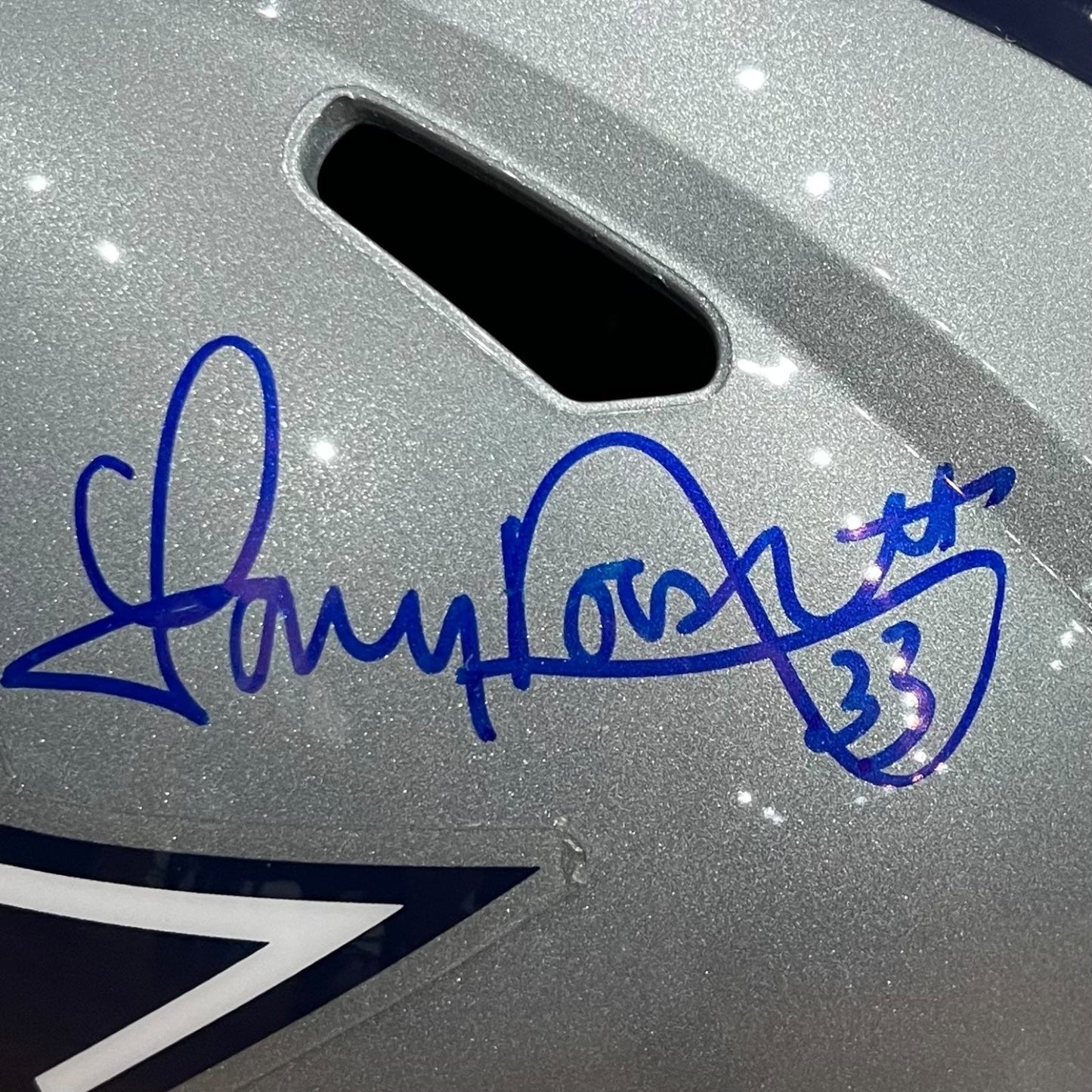 Tony Dorsett Autographed Dallas Cowboys Deluxe Full-Size Replica Helmet - Beckett
