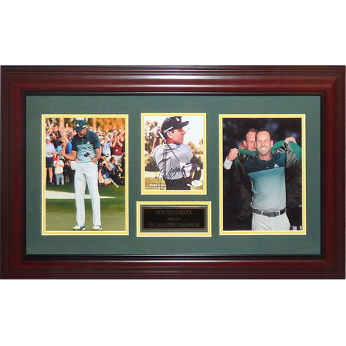 Sergio Garcia Autographed 2017 Masters Champion Tribute Collage - JSA