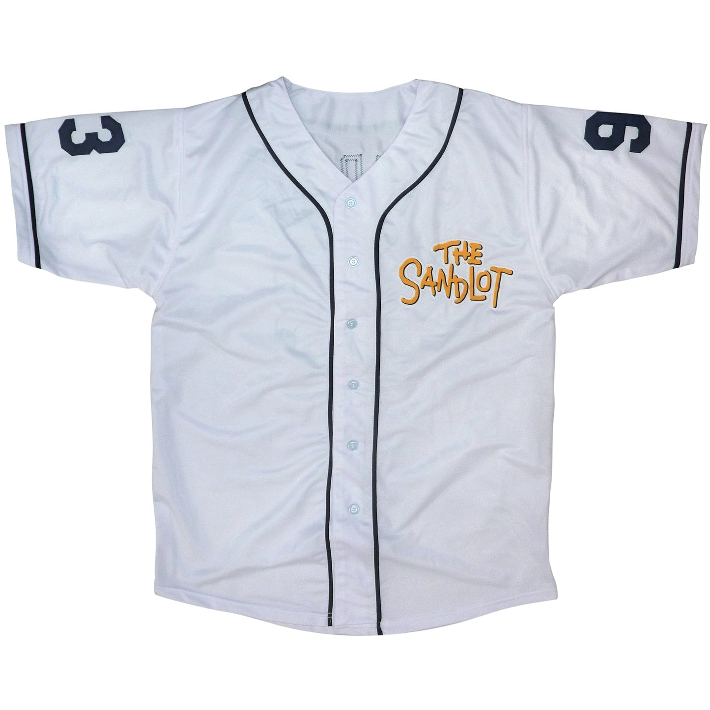 The Sandlot Cast Autographed (White #93) Custom Baseball Jersey - 6 Signatures - Beckett