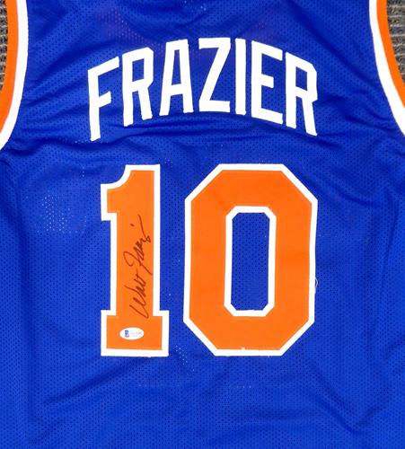 Walt Frazier Autographed New York (Blue #10) Custom Jersey - JSA