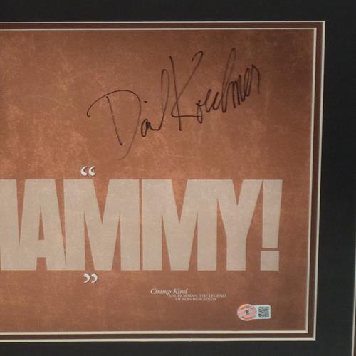 David Koechner Champ Kind Autographed Anchorman Whammy Deluxe Framed 11x17 Poster - Beckett