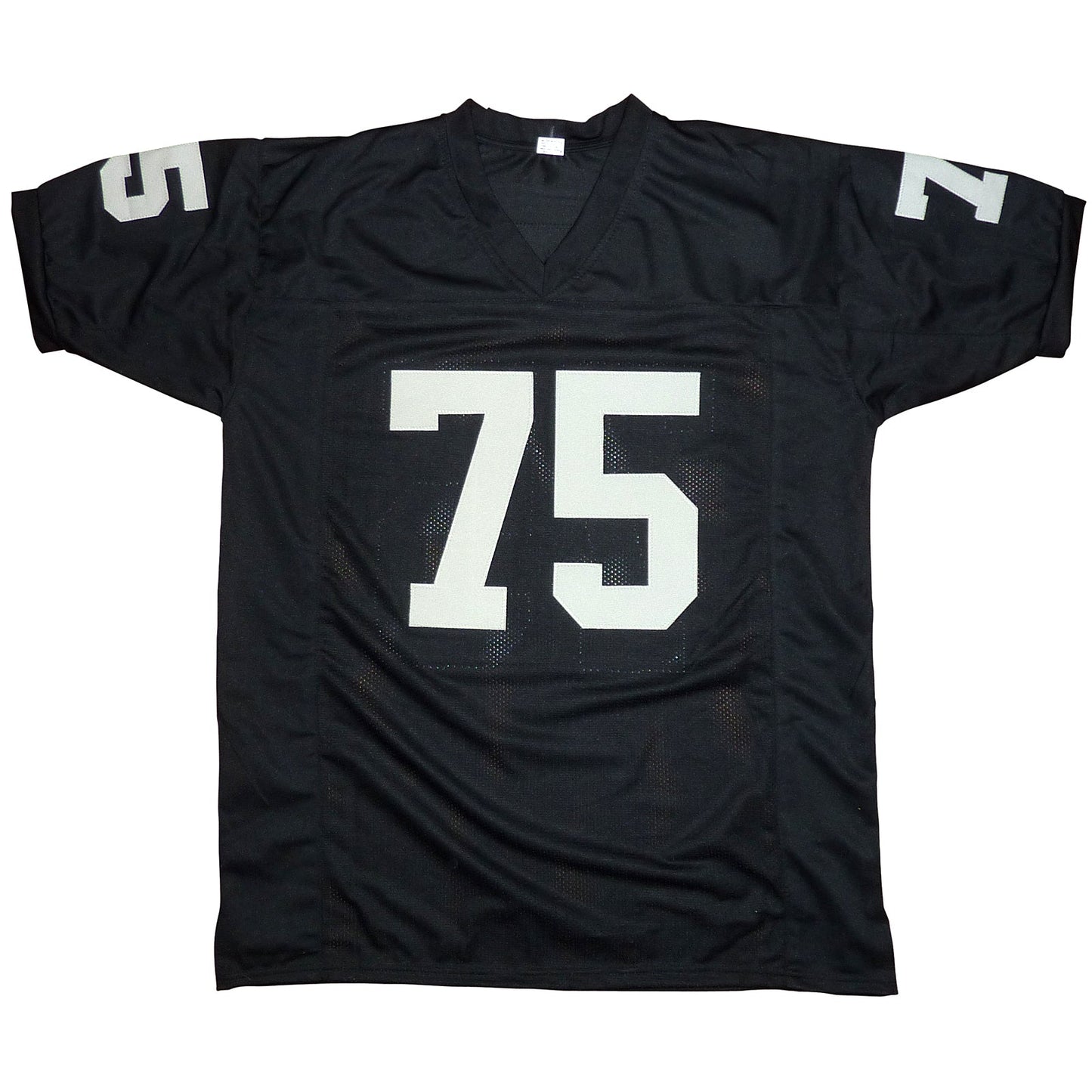 Howie Long Autographed Oakland Raiders (Black #75) Custom Jersey - BAS