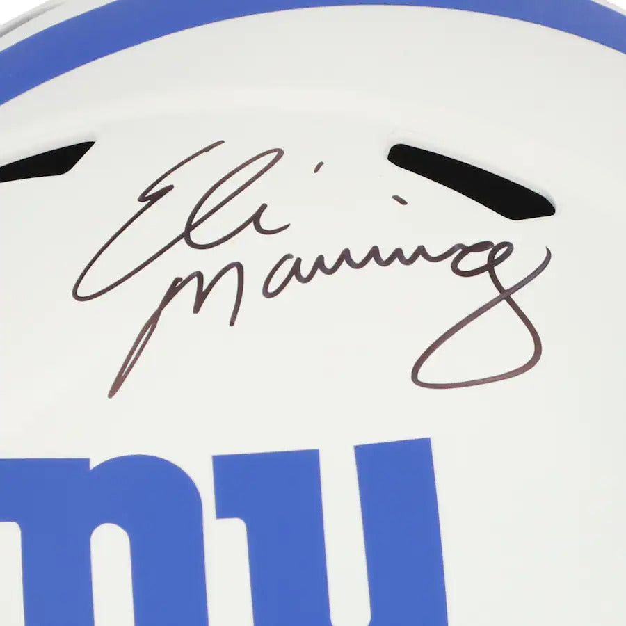 Eli Manning Autographed New York Giants (LUNAR ECLIPSE Alternate) Deluxe Full-Size Replica Helmet - Fanatics