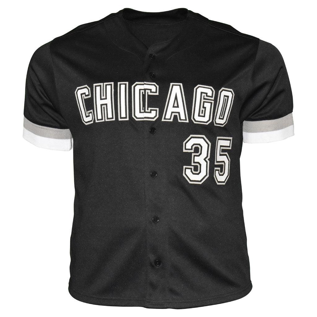 Frank Thomas Autographed Chicago (Black #35) Custom Jersey – JSA