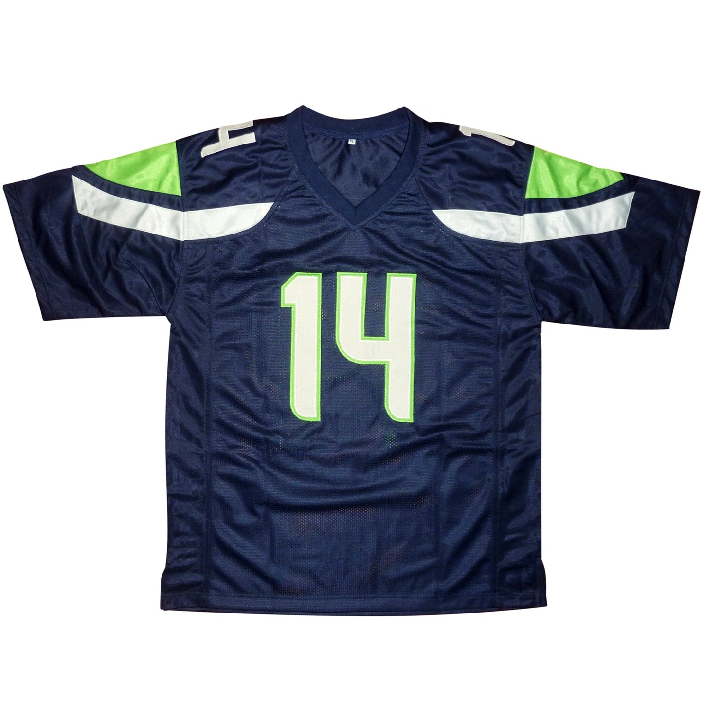 DK Metcalf Autographed Seattle (Blue #14) Custom Jersey - Beckett