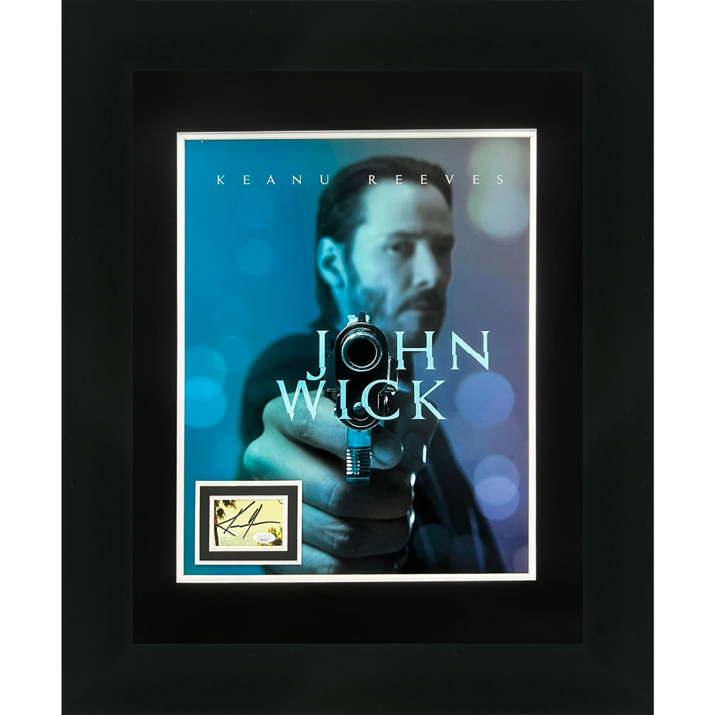 Keanu Reeves Autographed John Wick Deluxe Framed 16x20 Movie Poster Piece - JSA