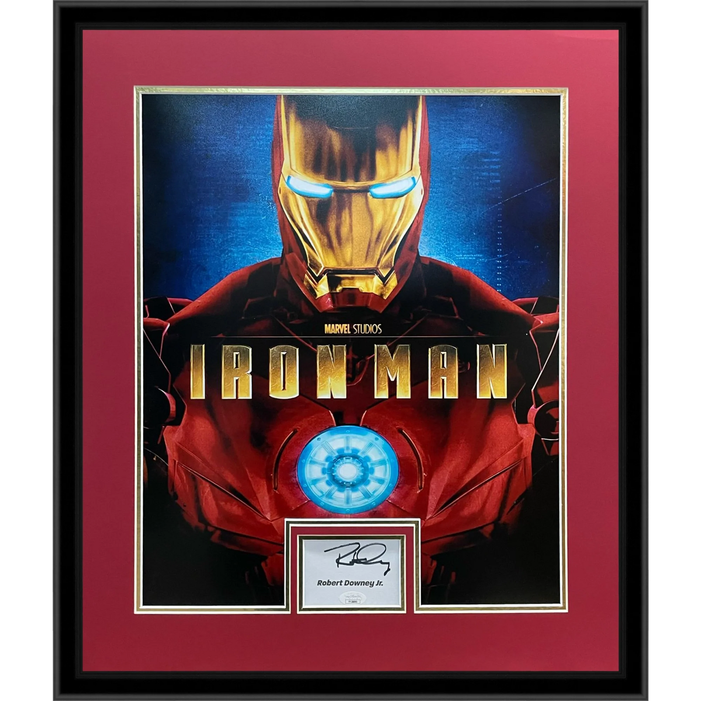 Robert Downey Jr Autographed Iron Man Deluxe Framed 16x20 Movie Poster Piece - JSA